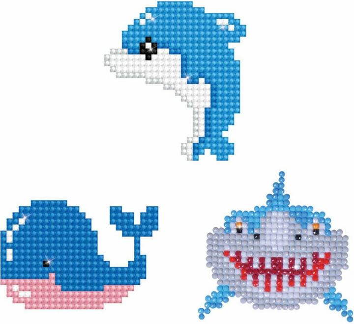 Actual product image Magni Diamond Dotz DTZ12-013 Diamond Dotzies sticker set fish, 3 glittery stickers to design yourself