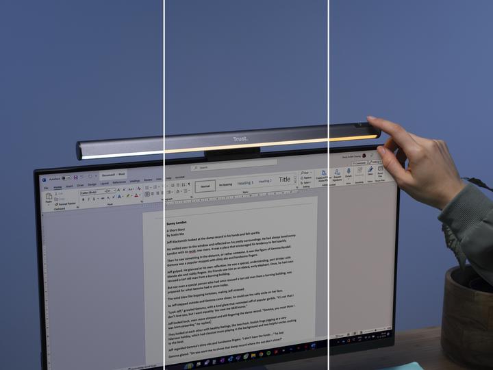 Immagine prodotto Trust Striscia luminosa a LED per monitor Shyne - nera