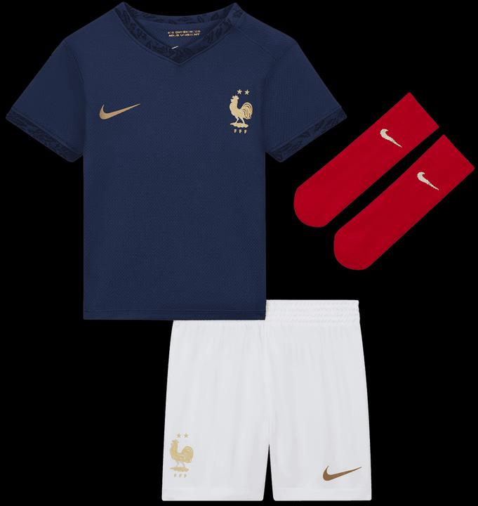 Nike Frankreich Trikotsatz für Babies WM (98, 104)