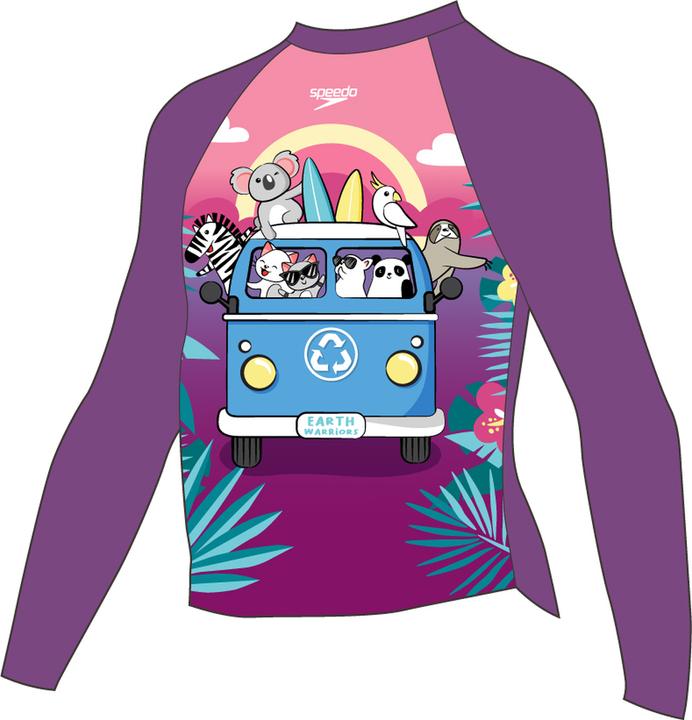 Speedo Girls Digital Long Sleeve Ra (110)