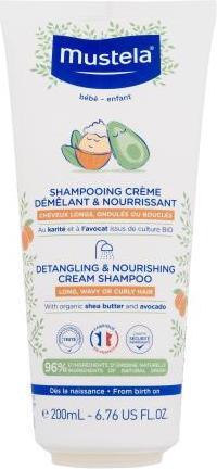 Actual product image Mustela Bébé Detangling & Nourishing Cream Shampoo (200 ml, Liquid shampoo)