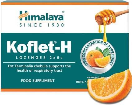 Immagine prodotto Himalaya Koflet-H gusto arancione 12 pillole di aspirazione