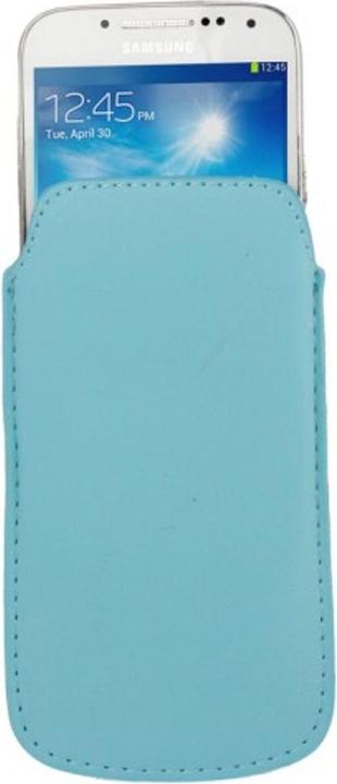 Produktbild König Design Handyhülle Tasche Slide Hülle Hellblau (Apple iPhone 5s, Apple iPhone 5, Apple iPhone 5c, Samsung Galaxy S4 mini)