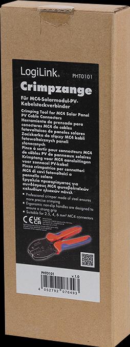 Actual product image LogiLink Crimpzange für MC4-Steckverbinder von Solarmodul-PV-Kabeln (217 mm)