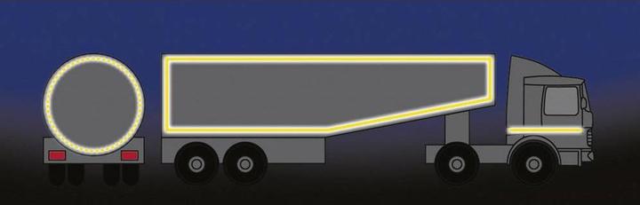 Immagine prodotto 3M Nastro adesivo riflettente per la marcatura dei contorni Diamante Grado di diamante UN ECE 04 (55 mm)