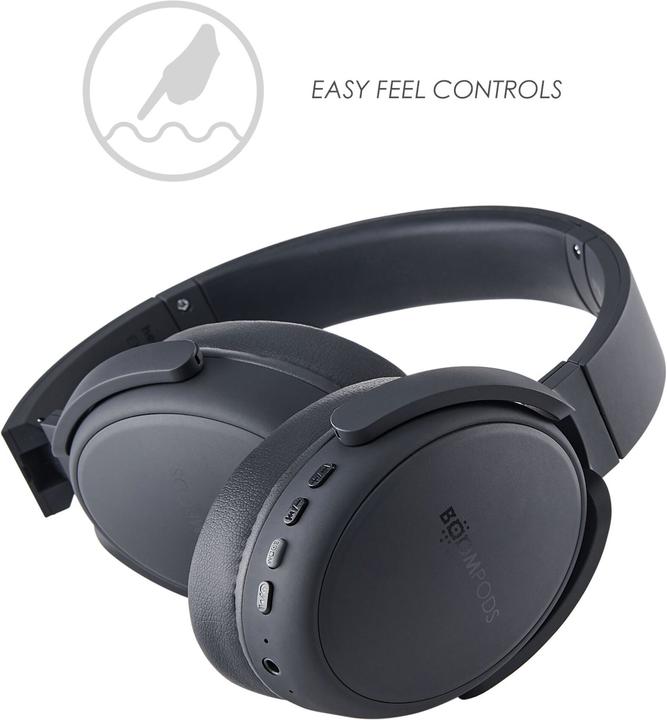 Produktbild Boompods Headpods Pro Bluetooth Black (keine Geräuschunterdrückung, 12 h, Kabellos)