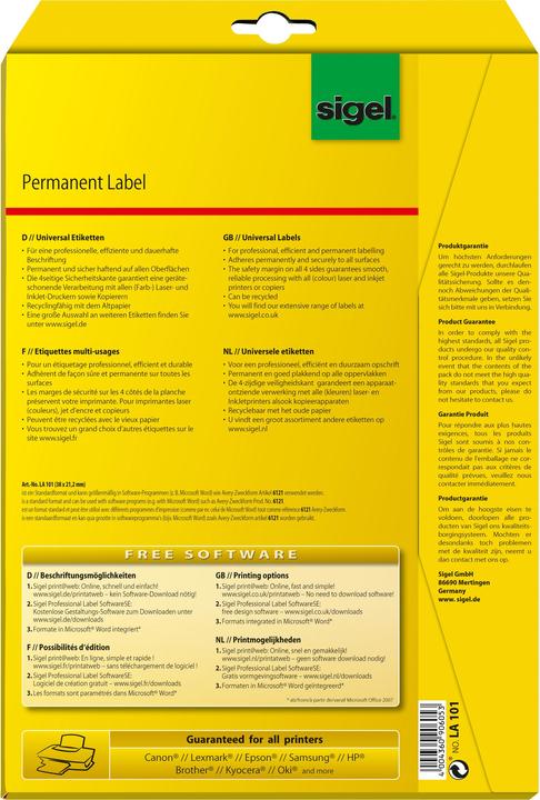 Actual product image Sigel Universal