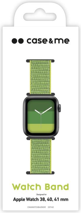 Produktbild Caseme Uhrenarmband für Apple Watch 38/40/41 mm mit Klettverschluss (41 mm, 38 mm, 40 mm, Nylon)