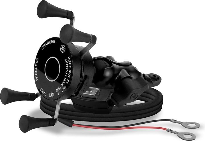 Avizar Motorradhalterung mit 10W QI-Ladegerät