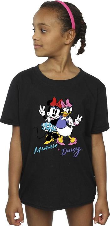 Actual product image Disney Girls Minnie Mouse And Daisy Cotton T-Shirt (116)
