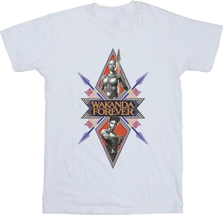 Wakanda Forever Tribal Spear Chest TShirt (4XL)