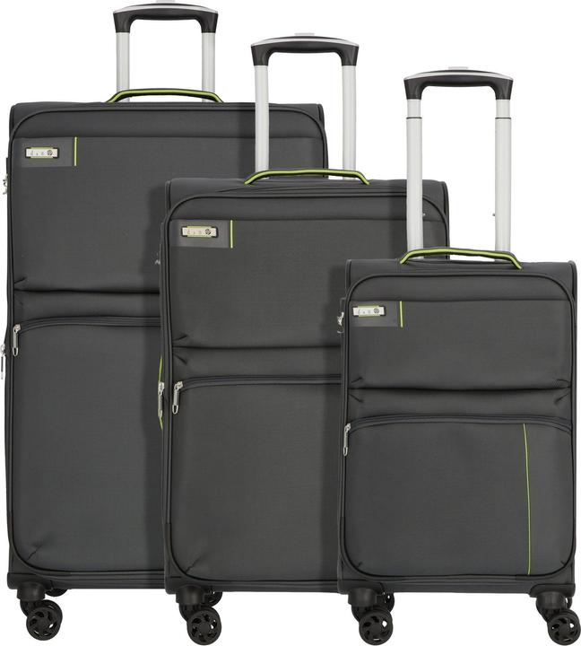 Image du produit D&N Travel Line 6704 Ensemble de valises à 4 roulettes 3pcs (208 l, XL (à partir de 115l))