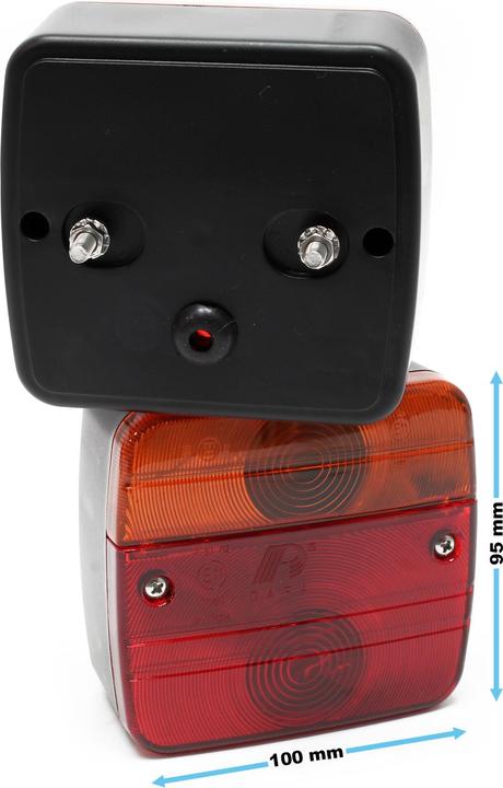 Image du produit Wiltec Jeu de Feux arrière de remorque 12 pièces Fiche 13 broches Câble 5m Éclairage Réflecteur Marquage-E