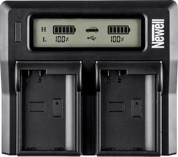 Image du produit Newell Chargeur de caméra Chargeur DC-LCD à deux canaux pour batteries NP-FP, NP-FH et NP-FV (Chargeur de batterie d'appareil photo)