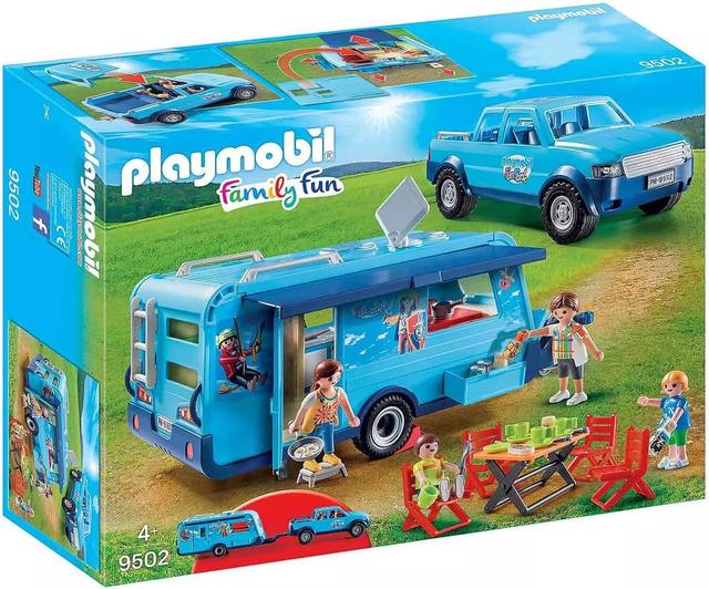 Actual product image Playmobil Family Fun Pick-Up with caravan