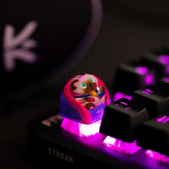 Actual product image Fnatic Artisan Keycap Loeya - blue