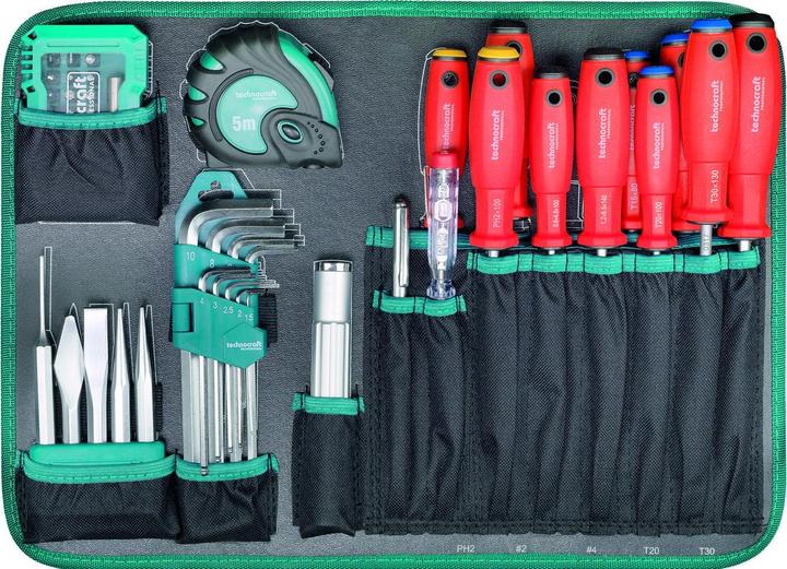Produktbild technocraft ABS-Werkzeugkoffer PRO CHROME 152-tlg (152 Teile)