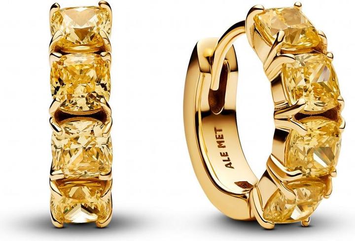 Image du produit Pandora Boucles d'oreilles créoles jaunes (Plaqué or, Métal)