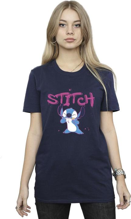 Immagine prodotto Disney Lilo And Stitch Graffiti Maglietta Ampia Donna (S)