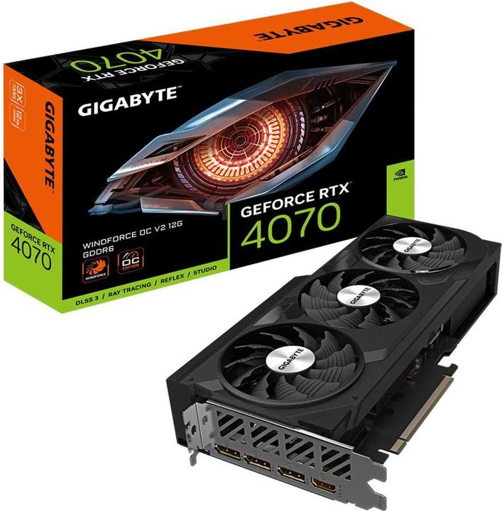 Immagine prodotto Gigabyte VGA GBT RTX4070 12GB Windforce 3X OC V2 (12 GB)