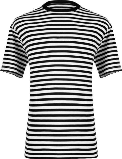 Produktbild Thetru Herren Ringelshirt kurzarm schwarz-weiss – alltagstauglich (XS)