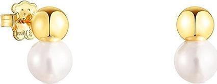 Image du produit Tous Lovely or-plated earrings with pearl Gloss 111233610