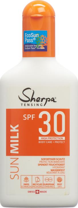 Actual product image Sherpa Tensing Sun Milk (Suntan lotion, SPF 30, 175 ml, 210 g)