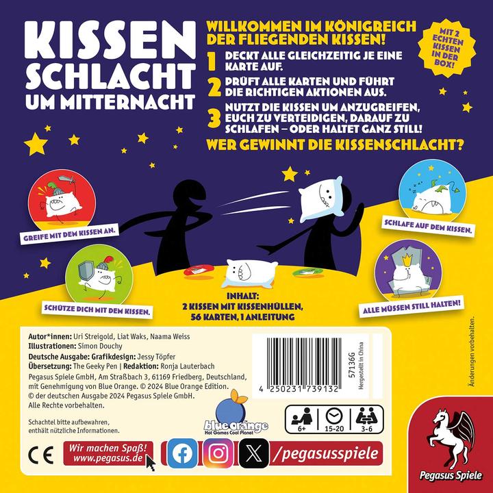 Produktbild Pegasus Kissenschlacht um Mitternacht (Deutsch)