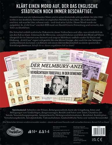 Actual product image Thinkfun Cold Case: A Pinch of Murder (German)