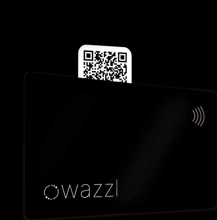 Immagine prodotto wazzl Smartcard - Biglietto da visita digitale con codice QR (profilo) NFC (Smart Card)