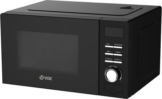 Vox microvawe Backofen MD40B (20 L, Leistung: 700 W, 8 Prog., schwarz) (20 l)