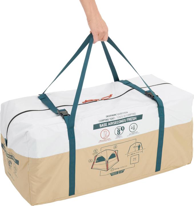 Produktbild Quechua Base Airsecond Fresh (Aufblasbares Zelt, 14.90 kg, 8 Personen)