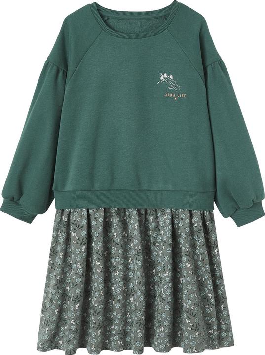 Produktbild Vertbaudet Mädchen Kleid mit Materialmix (92)