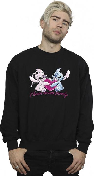 Immagine prodotto Disney Lilo And Stitch Ohana Heart With Angel Felpa Uomo (XL)