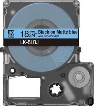 Actual product image Epson Matte Blue/Black 18mm LK-5LBJ (1.80 cm, Blue)