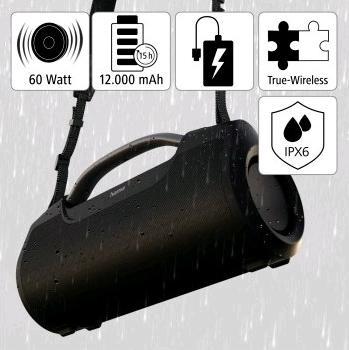 Produktbild Hama SoundBarrel (12 h, Akkubetrieb, Stromversorgung über USB)