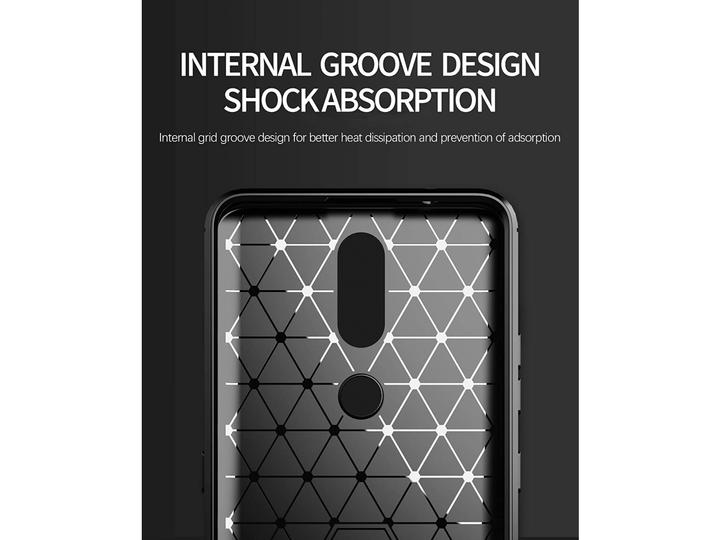Actual product image Screenguard Nokia 2.4 Cover Carbon Brushed Soft TPU (Nokia 2.4)