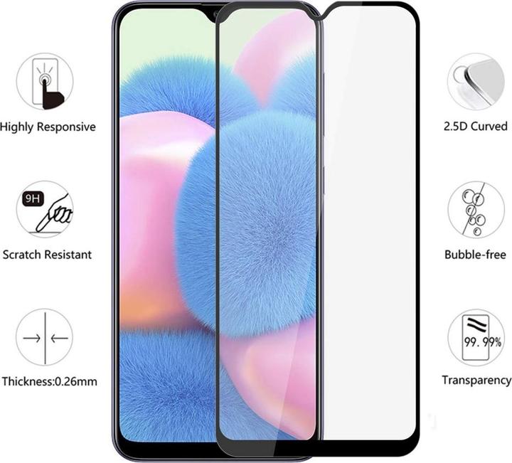 Image du produit Screenguard Samsung Galaxy A30s Full Screen Protective Glass 2.5D 9H (1 pièce(s), Samsung Galaxy A30s)