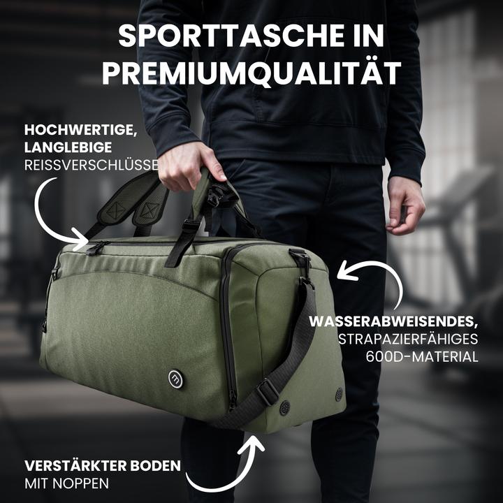 Immagine prodotto BeMaxx Borsa da allenamento per lo sport, 60L, Verde (60 l)