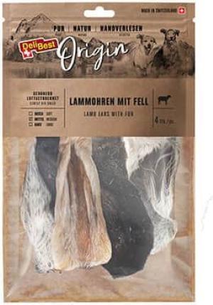 Actual product image DeliBest Lamb ears with fur 4 pcs. (Adult, 4 pcs., 100 g)
