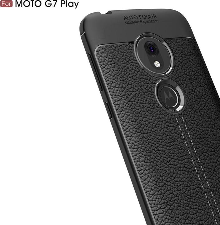 Produktbild Screenguard Motorola Moto G7 Play Hülle Leather Design TPU Cover (Motorola Moto G7 Play)