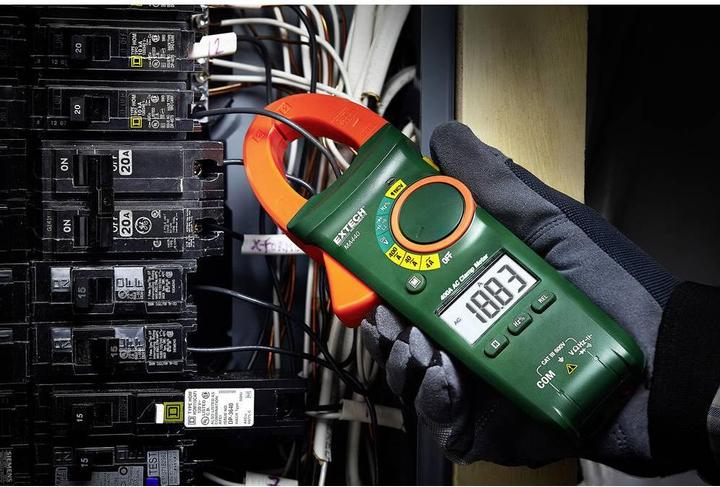 Actual product image Extech Hand multimeter, current clamp di (CAT III 600V)