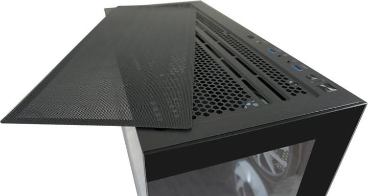 Image du produit LC-Power Boîtier MidiTower 715B black USB3.2/Audio,sans alimentation,SEAMLESS X (mATX, Mini-ITX, ATX)
