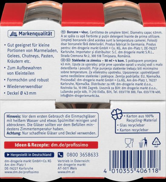 Produktbild dm Profissimo Einmachgläser 50ml