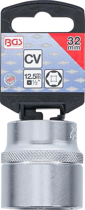 Productafbeelding BGS Dopsleutel zeskant | aandrijfvierkant 12,5 mm (1/2") | SW 32 mm (32 mm)
