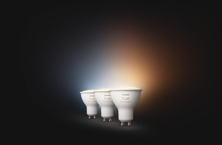 Image du produit Philips Hue White Ambiance (GU10, 5.70 W, 400 lm, 3 x, G)