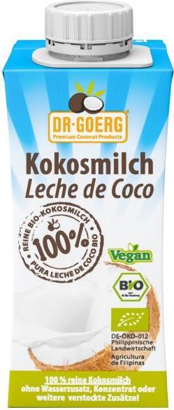 Produktbild Dr. Goerg Kokosmilch Bio (1 x 20 cl)