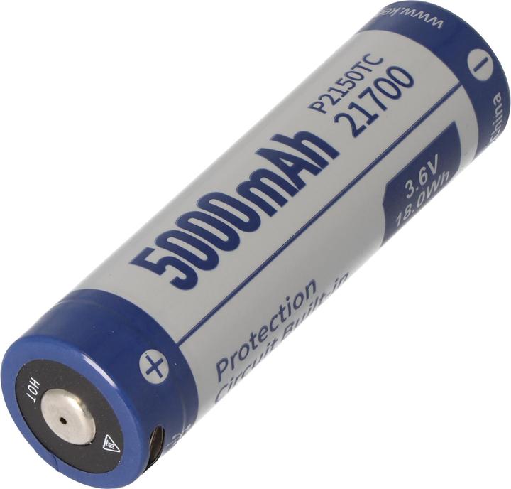 Immagine prodotto Keeppower Batteria 2 pezzi 21700 con protezione PCB incl. possibilità di ricarica USB-C (2 pz., 5000 mAh, Accumulatore di carica elettrica)
