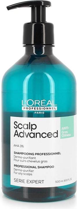 Produktbild L'Oréal Professionnel LP SE Scalp A-Oily Shp R 500ml Pure Ress (500 ml, Flüssiges Shampoo)