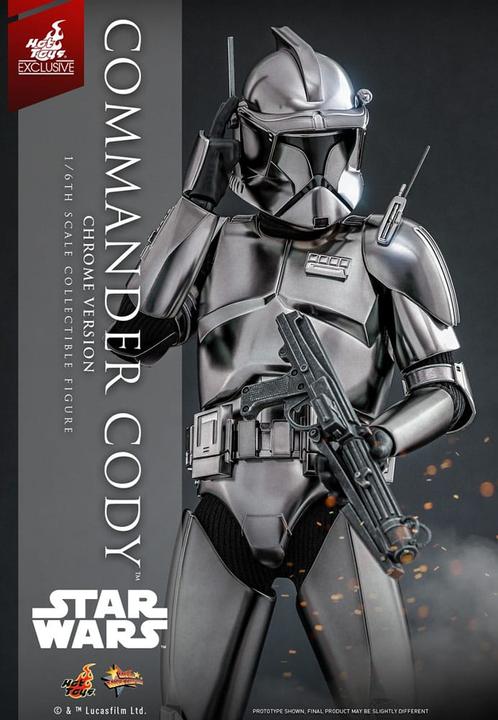 Image du produit Hot Toys Star Wars Movie Masterpiece Figurine 1/6 Commander Cody (Chrome Version) Exclusive 30 cm